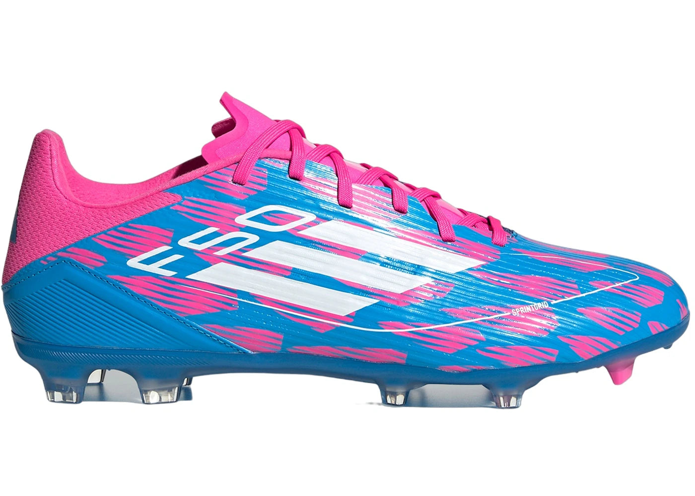 adidas F50 League Multi-Ground Solar Blue Cloud White Solar Pink