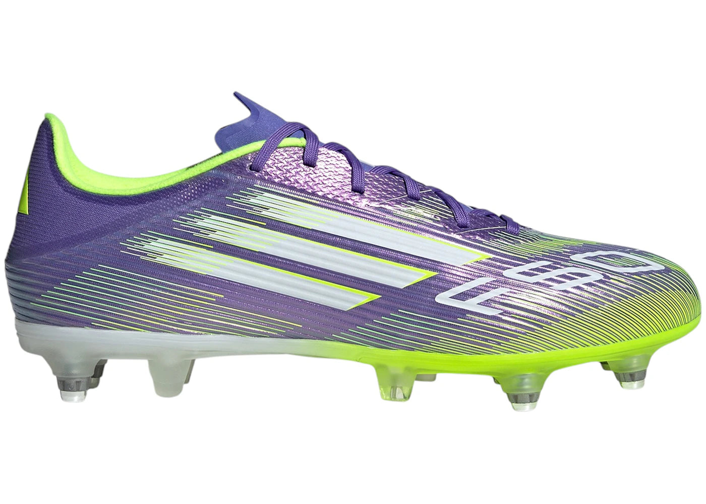 adidas F50 League SG Purple Rush Cloud White Lucid Lemon