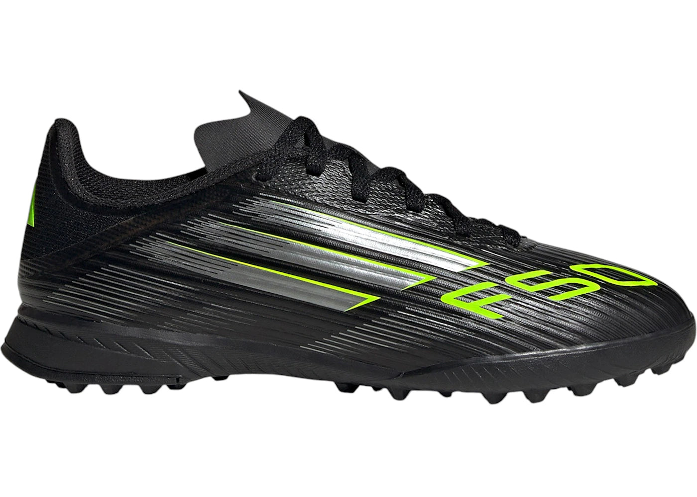 adidas F50 League Turf Core Black Iron Metallic Lucid Lemon (GS)