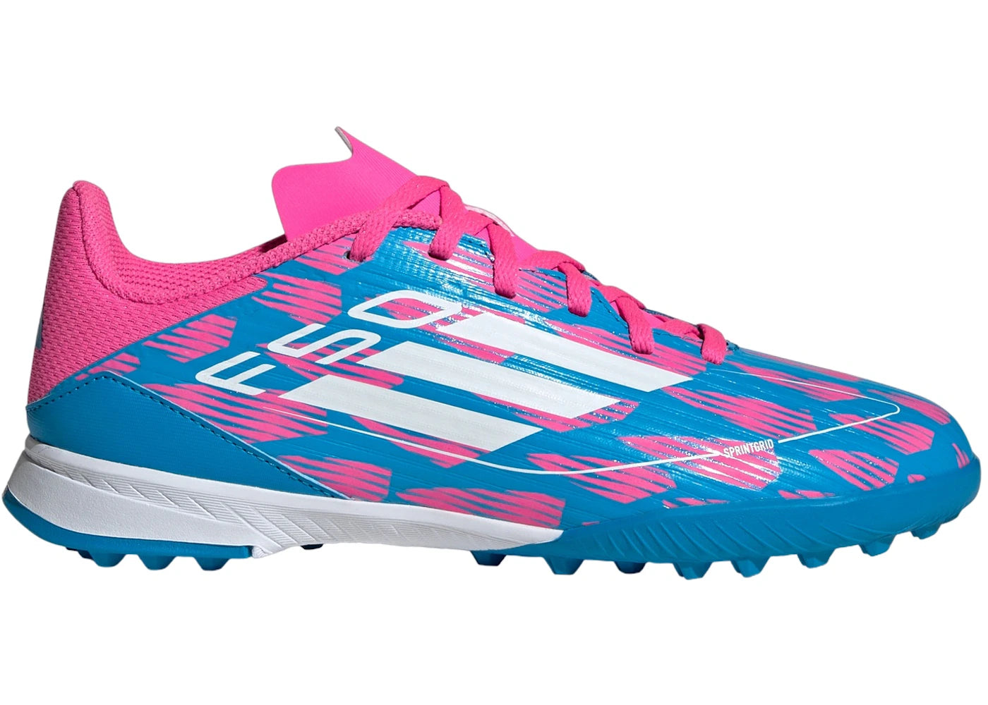 adidas F50 League Turf Solar Blue Cloud White Solar Pink (GS)