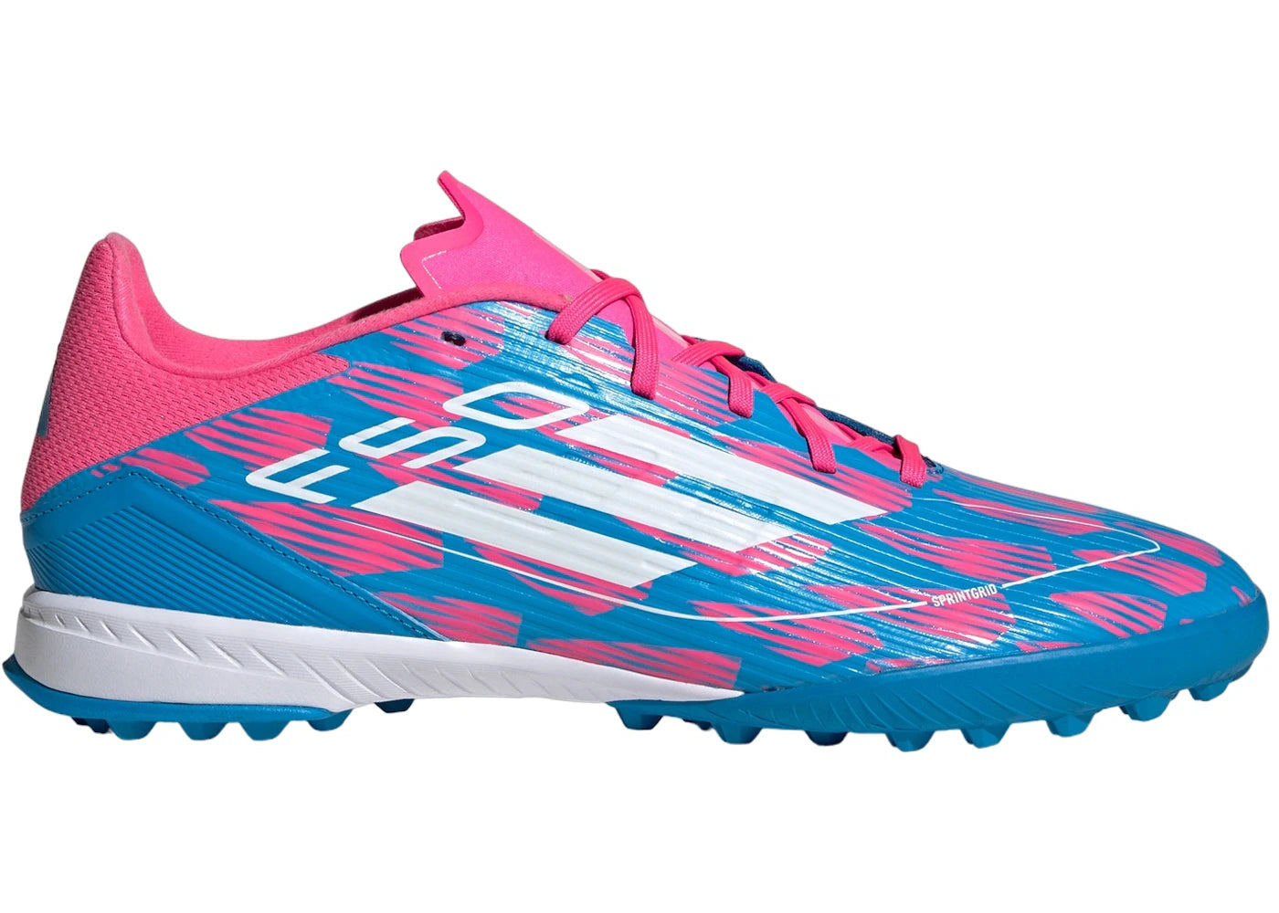 adidas F50 League Turf Solar Blue Cloud White Solar Pink