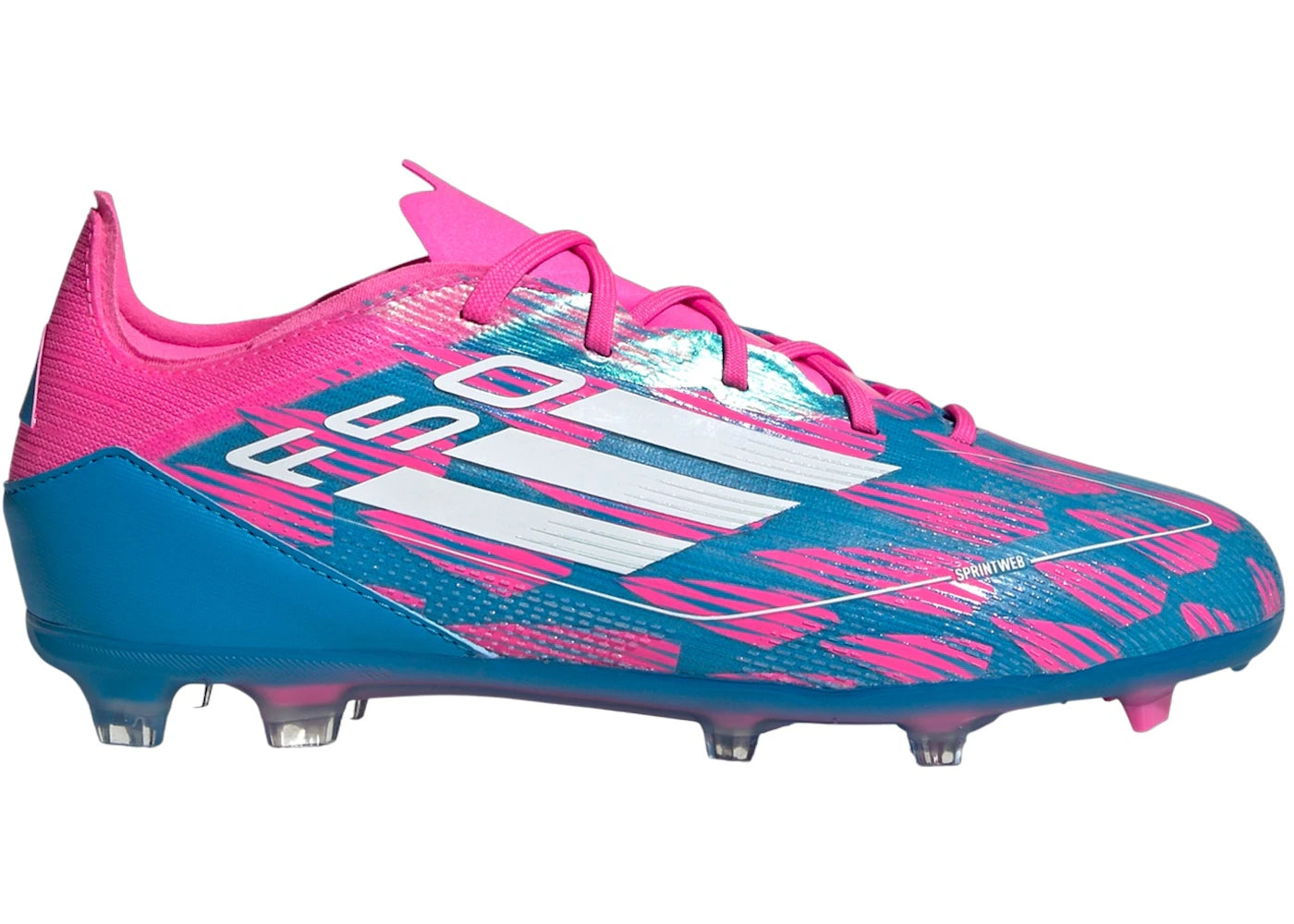 adidas F50 Pro FG Solar Blue Cloud White Solar Pink (GS)