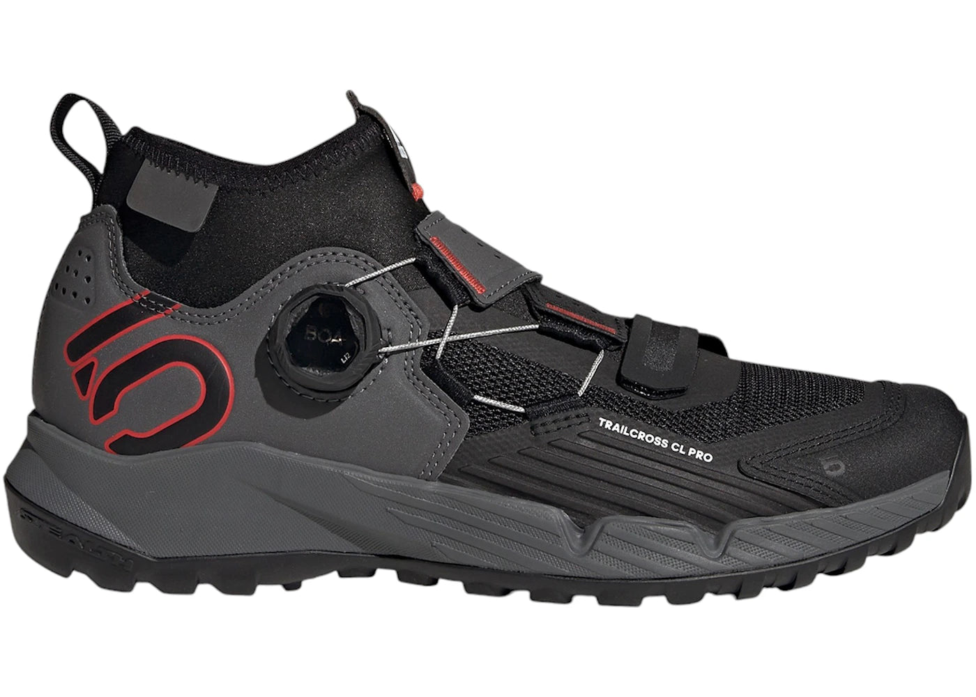 adidas Five Ten Trailcross Pro Clip-In Grey Five Core Black Red