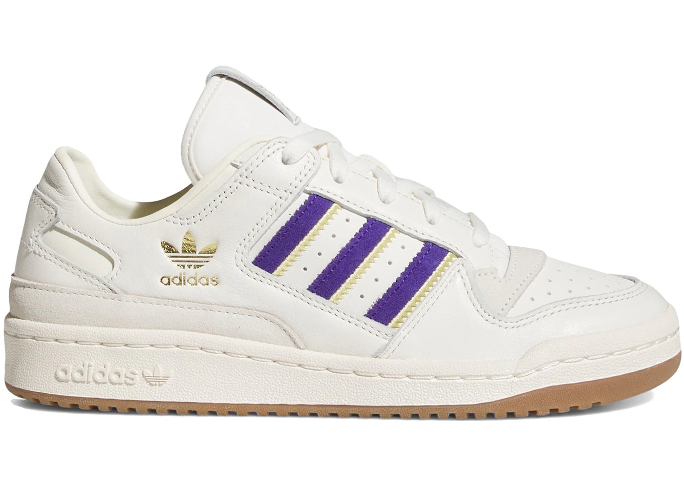 adidas Forum Low CL Cloud White Collegiate Purple Cream White (Women's)