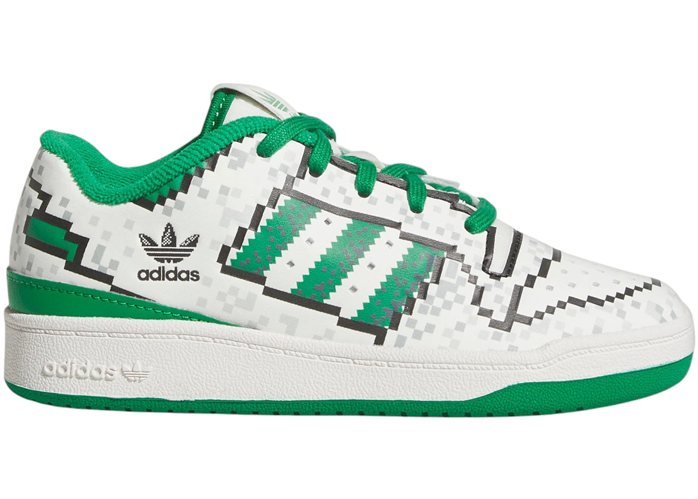 adidas Forum Low CL Core White Green Core Black (PS)