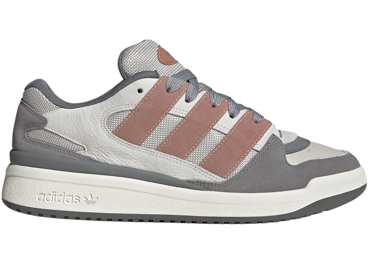adidas Forum2000 Core White Warm Clay Grey Three