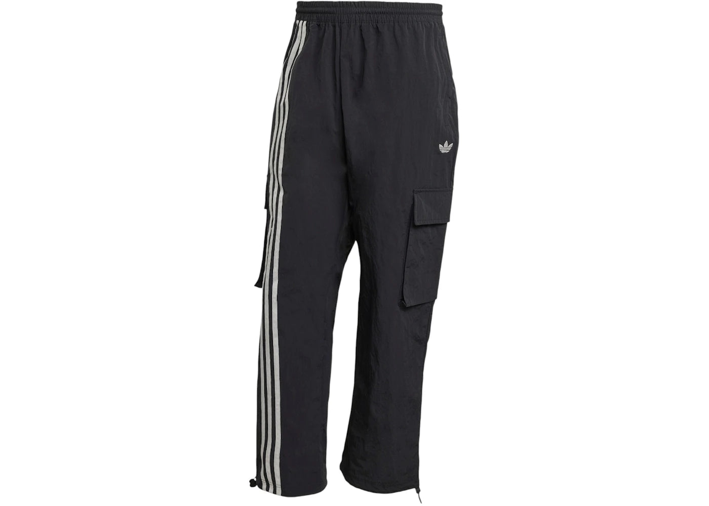 adidas Front Stripes Woven Cargo Tracksuit Pants Black