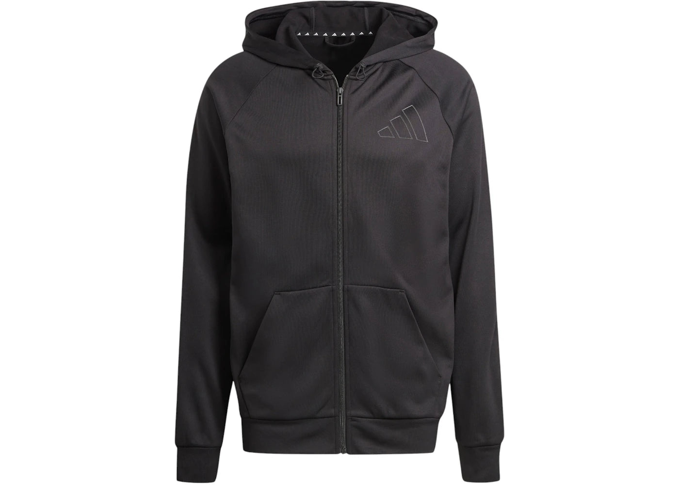 adidas Game And Go Small Logo Full-Zip Hoodie Black