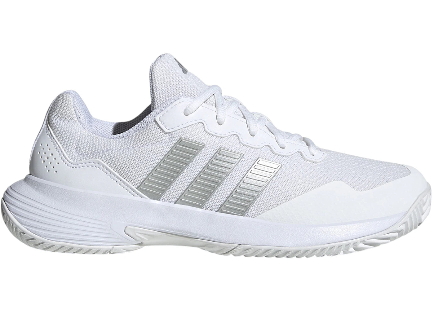 adidas Gamecourt 2 White Silver Metallic (Women's)