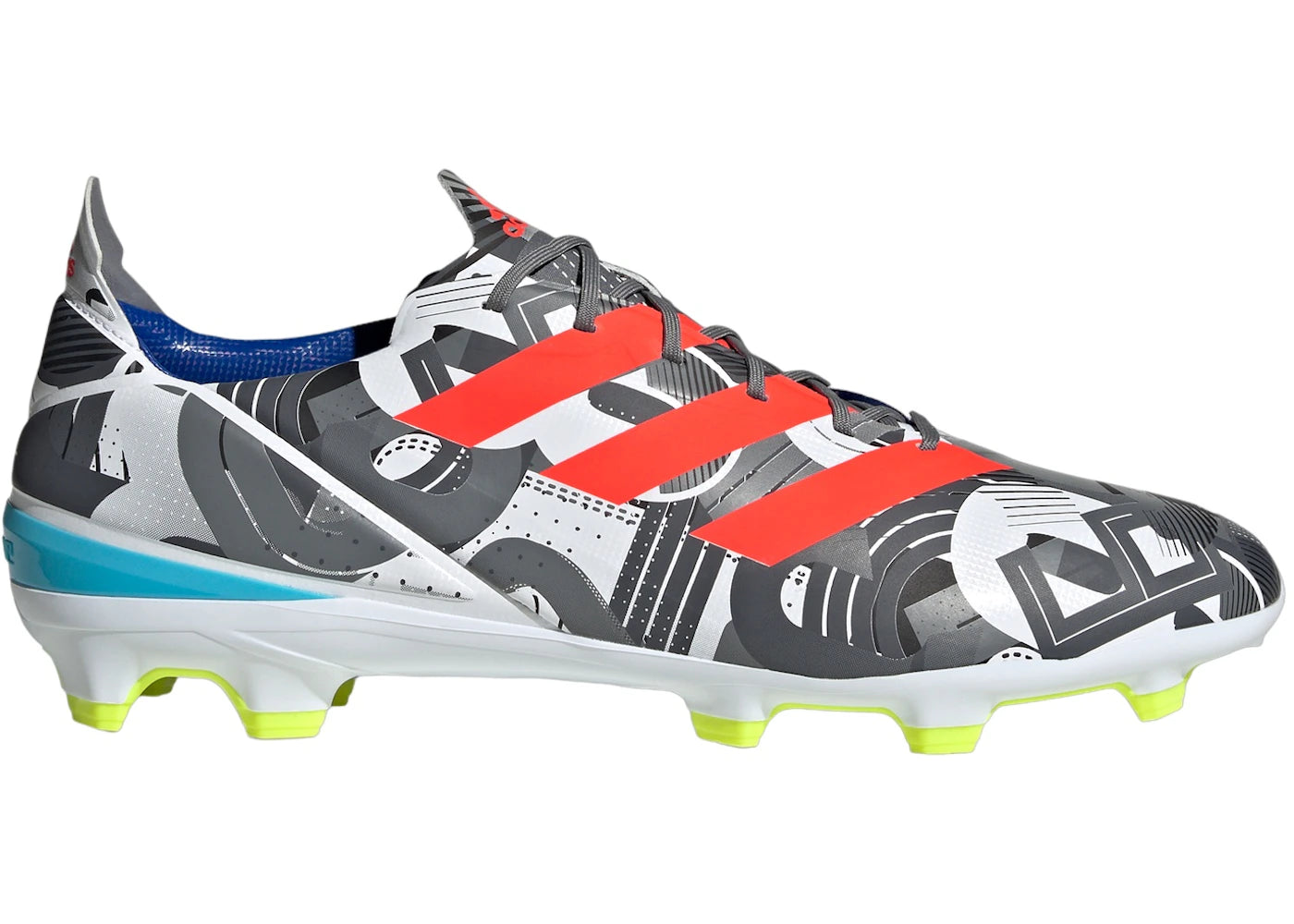 adidas Gamemode FG Cloud White Solar Red Bright Cyan