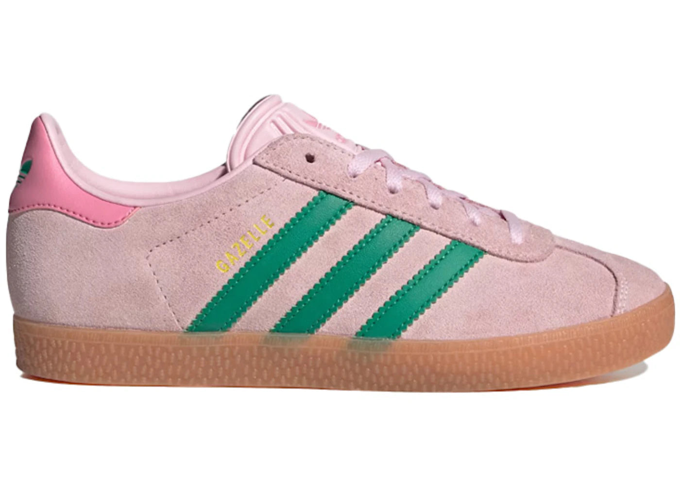 adidas Gazelle Clear Pink Court Green (GS)