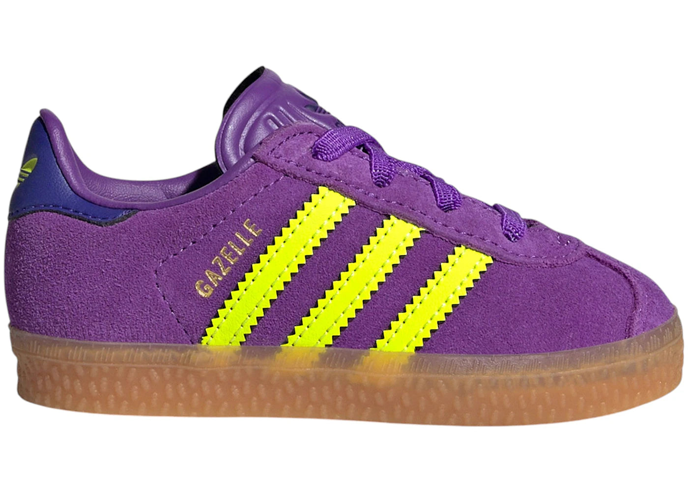 adidas Gazelle Comfort Closure Active Purple Solar Yellow Collegiate Purple (TD)