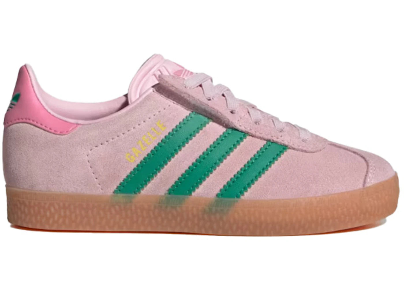 adidas Gazelle Comfort Closure Clear Pink Court Green (PS)