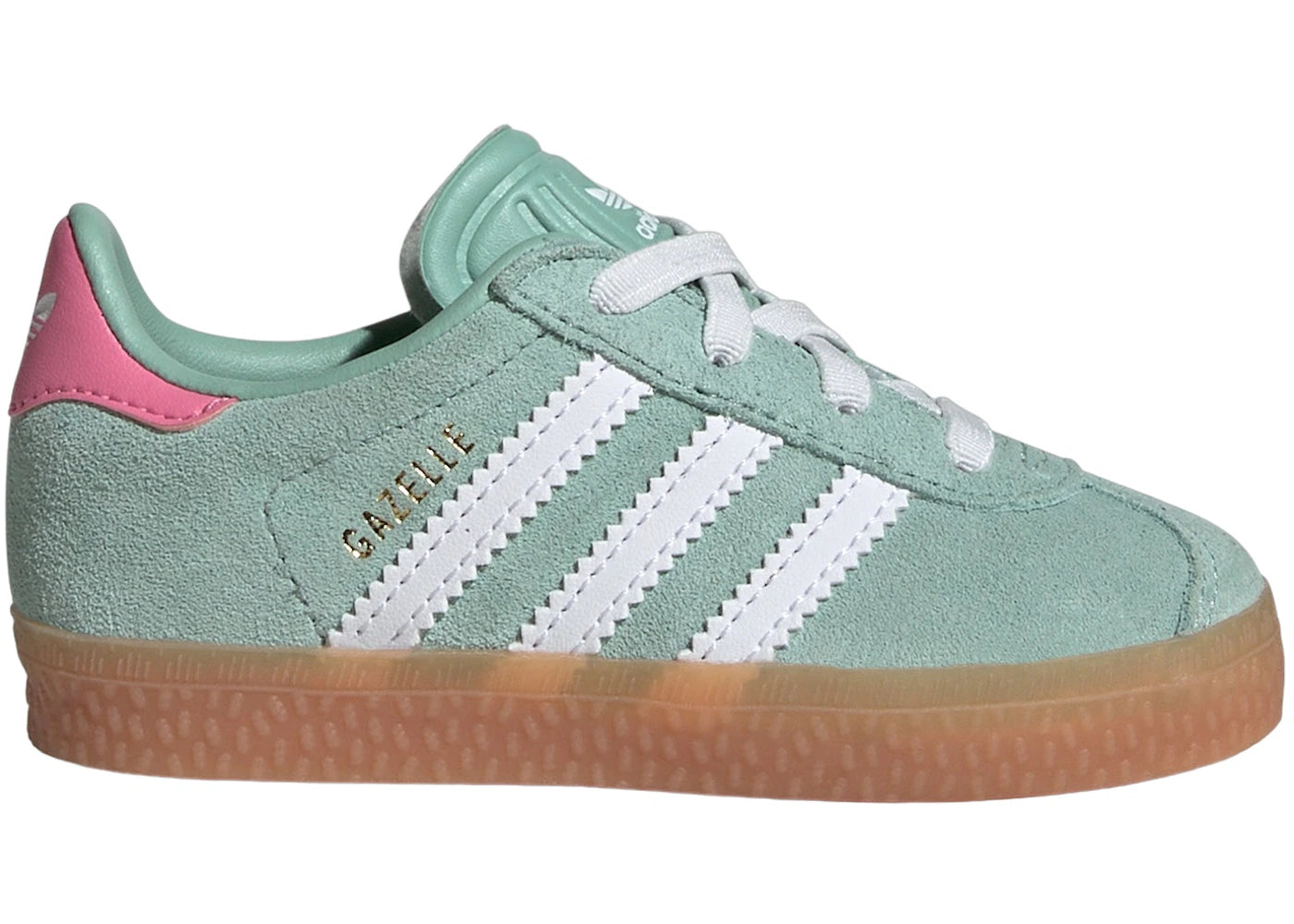 adidas Gazelle Comfort Closure Hazy Green Cloud White Bliss Pink (TD)