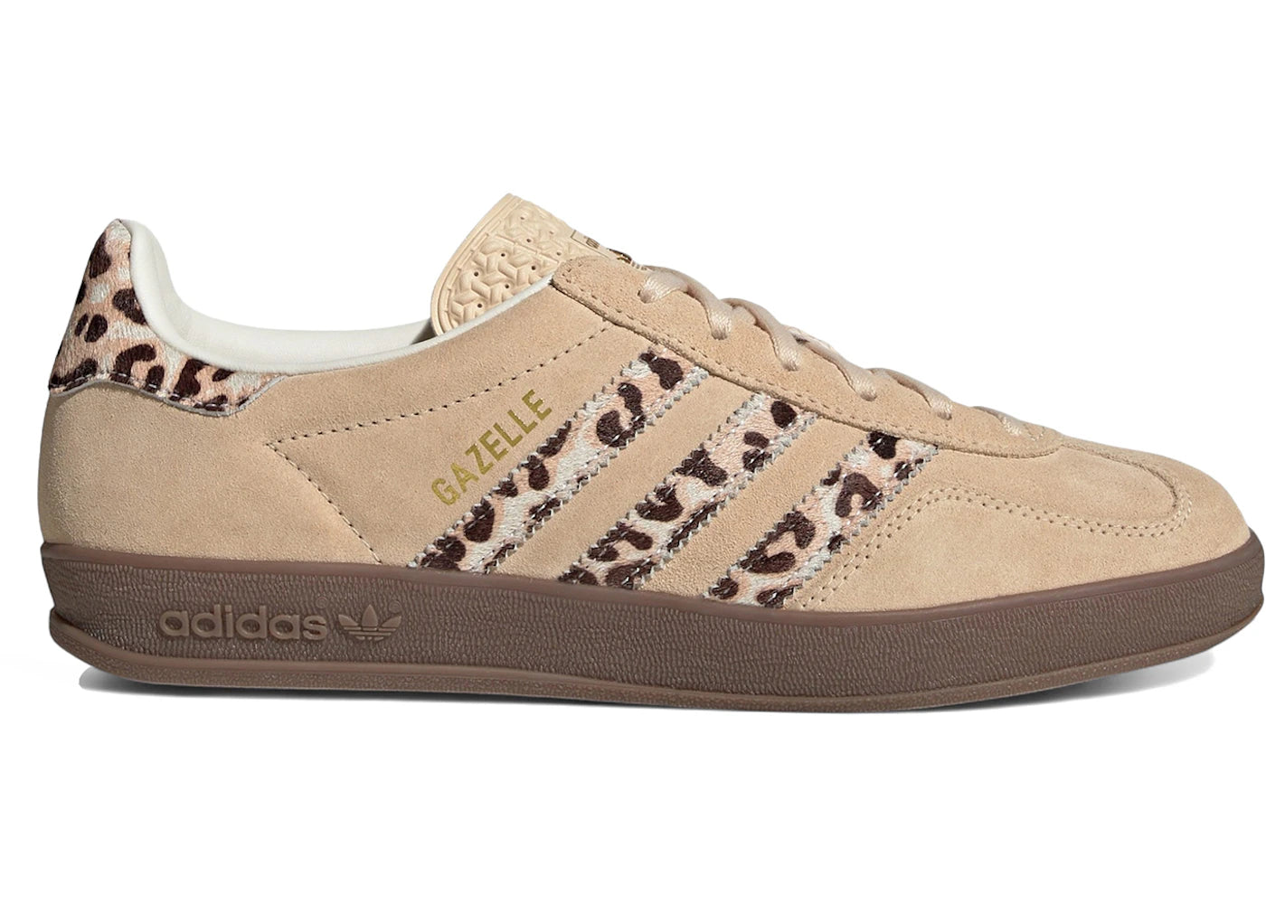 adidas Gazelle Indoor Leopard Crystal Sand (Women's)