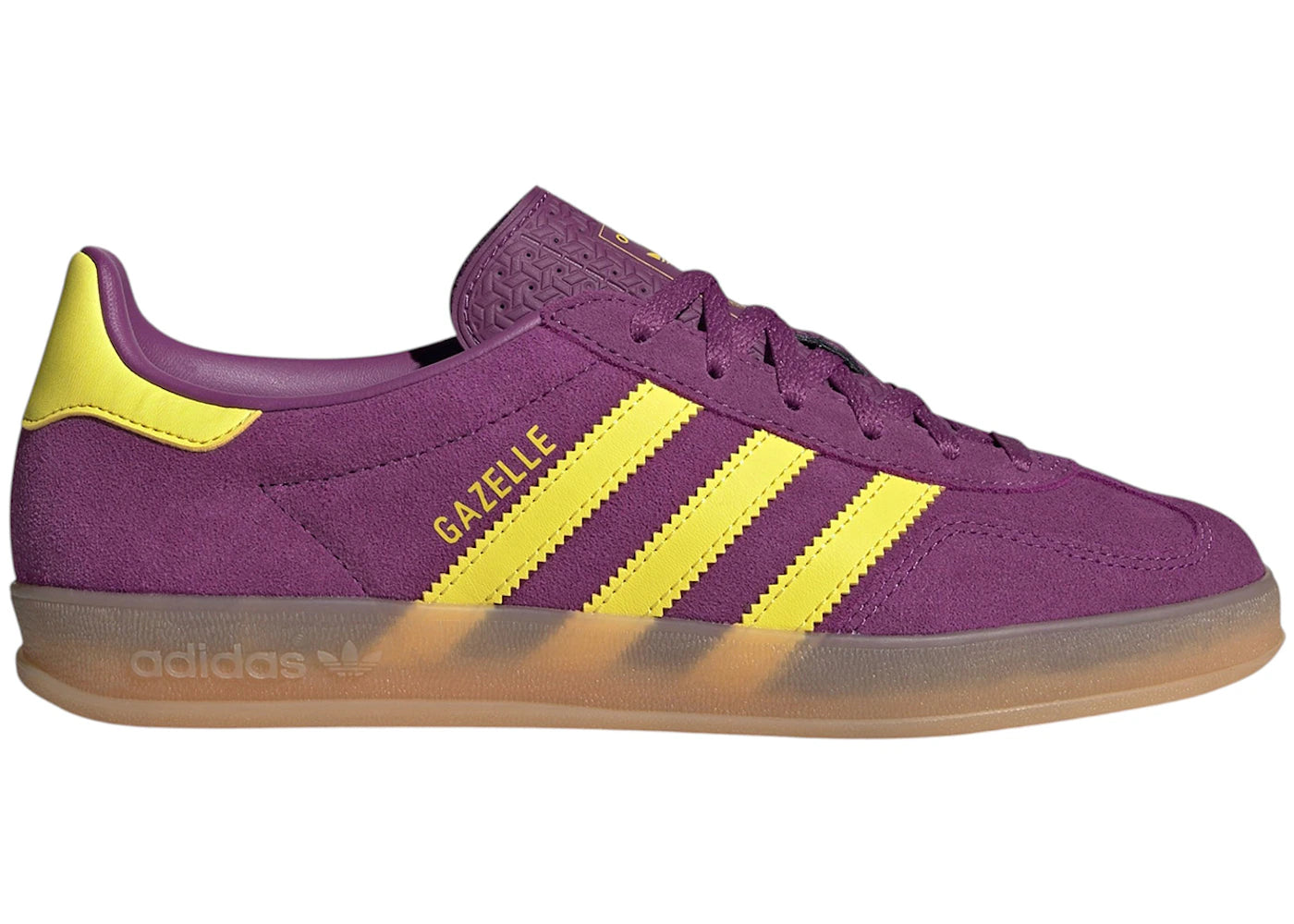 adidas Gazelle Indoor Rich Mauve Bright Yellow (Women's)