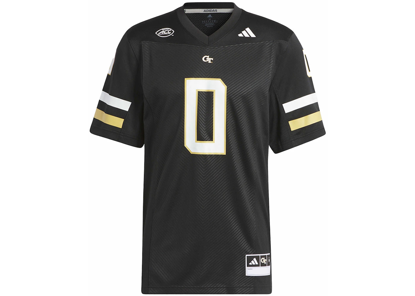 adidas Georgia Tech Football Off-Field Ghost Jersey Black