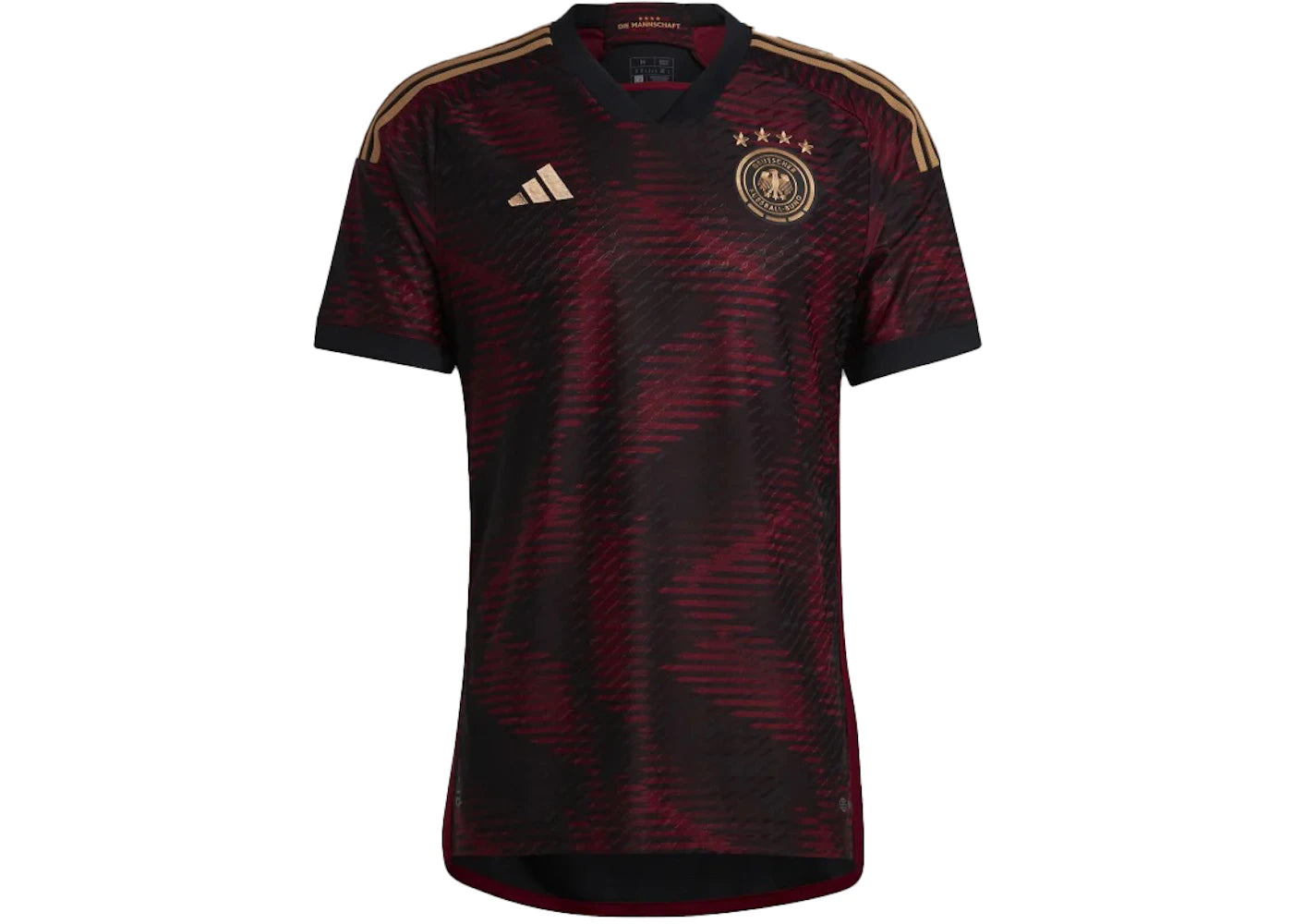 adidas Germany 22 Away Authentic Jersey Black/Team Coll Burgundy