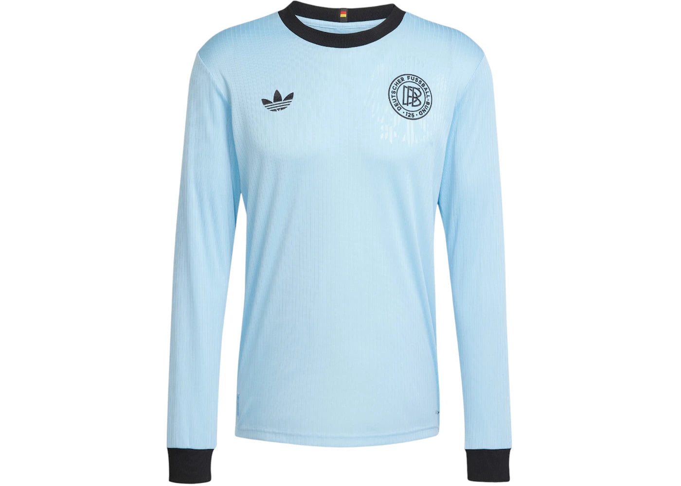 adidas Germany Anniversary Long Sleeve Jersey Clear Blue Black