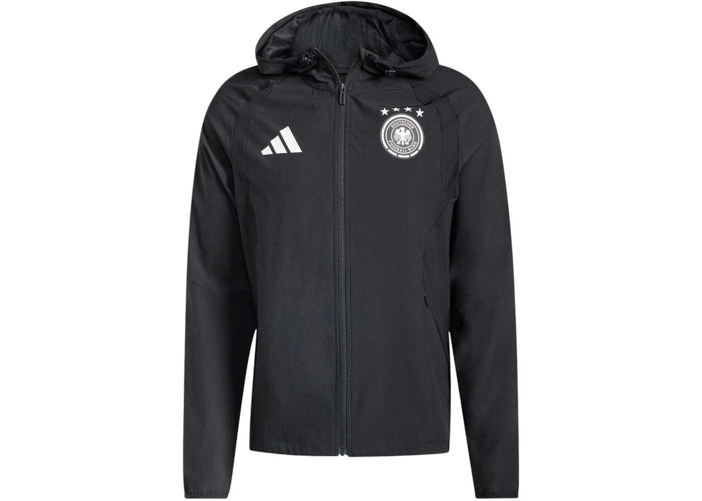 adidas Germany Tiro Travel Full Zip Windbreaker Black