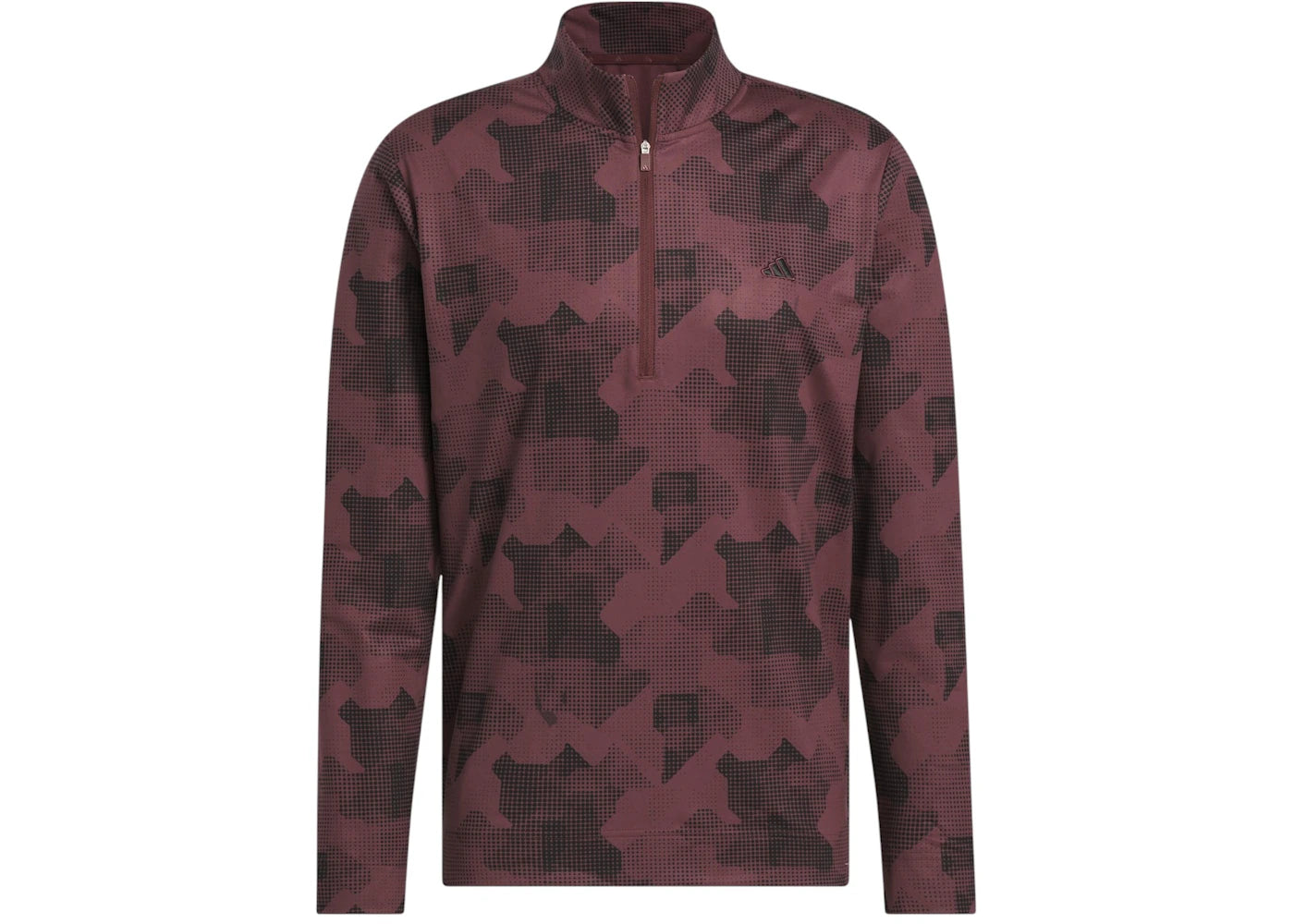 adidas Go-To Printed Quarter-Zip Sweatshirt Aurora Ruby/Brown