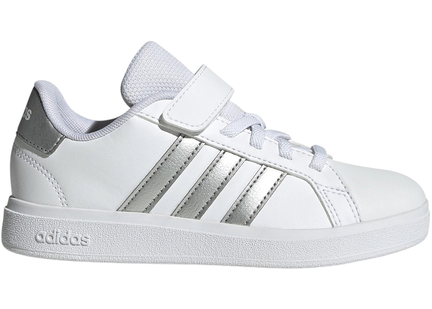 adidas Grand Court 2.0 Cloud White Matte Silver (PS)