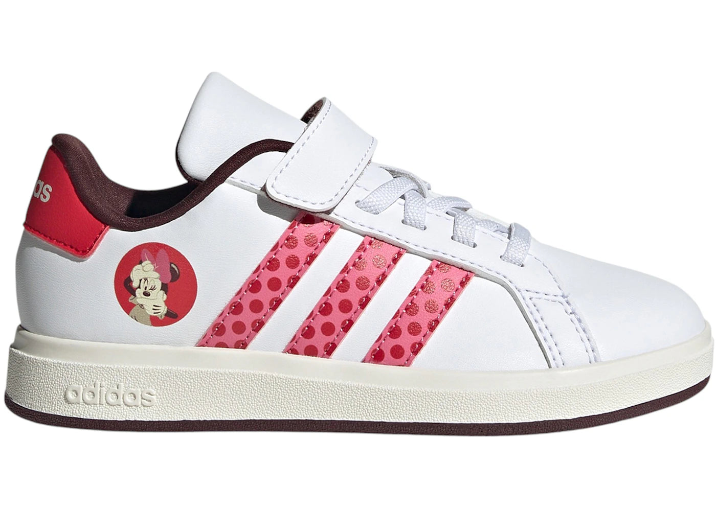 adidas Grand Court 2.0 Disney Minnie Mouse Cloud White Pink Fusion Pure Ruby (PS)