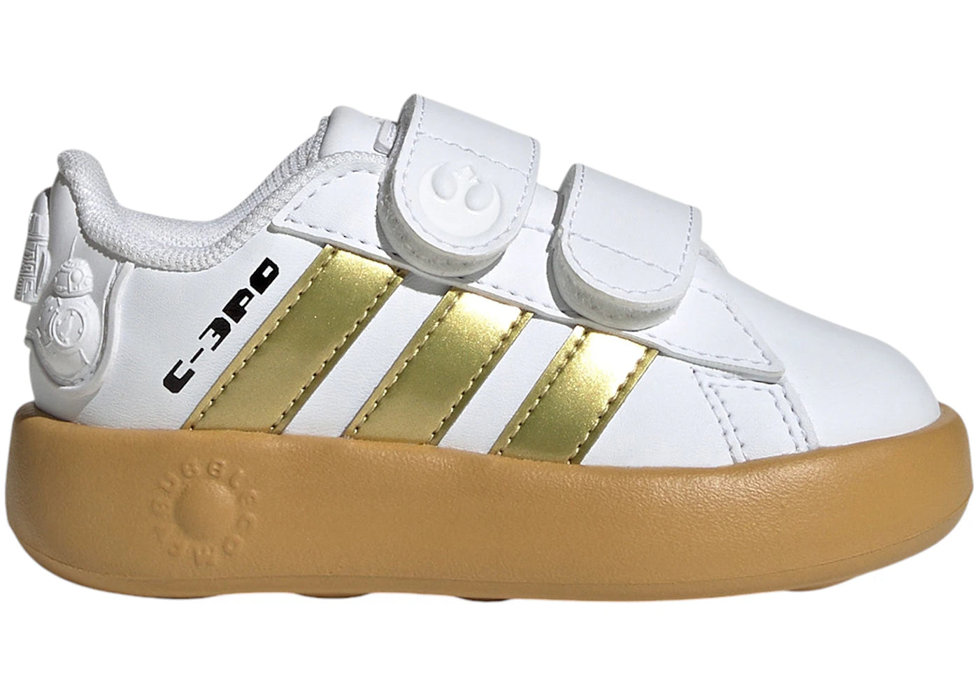 adidas Grand Court 2.0 Star Wars Cloud White Gold Metallic Preloved Bronze (TD)