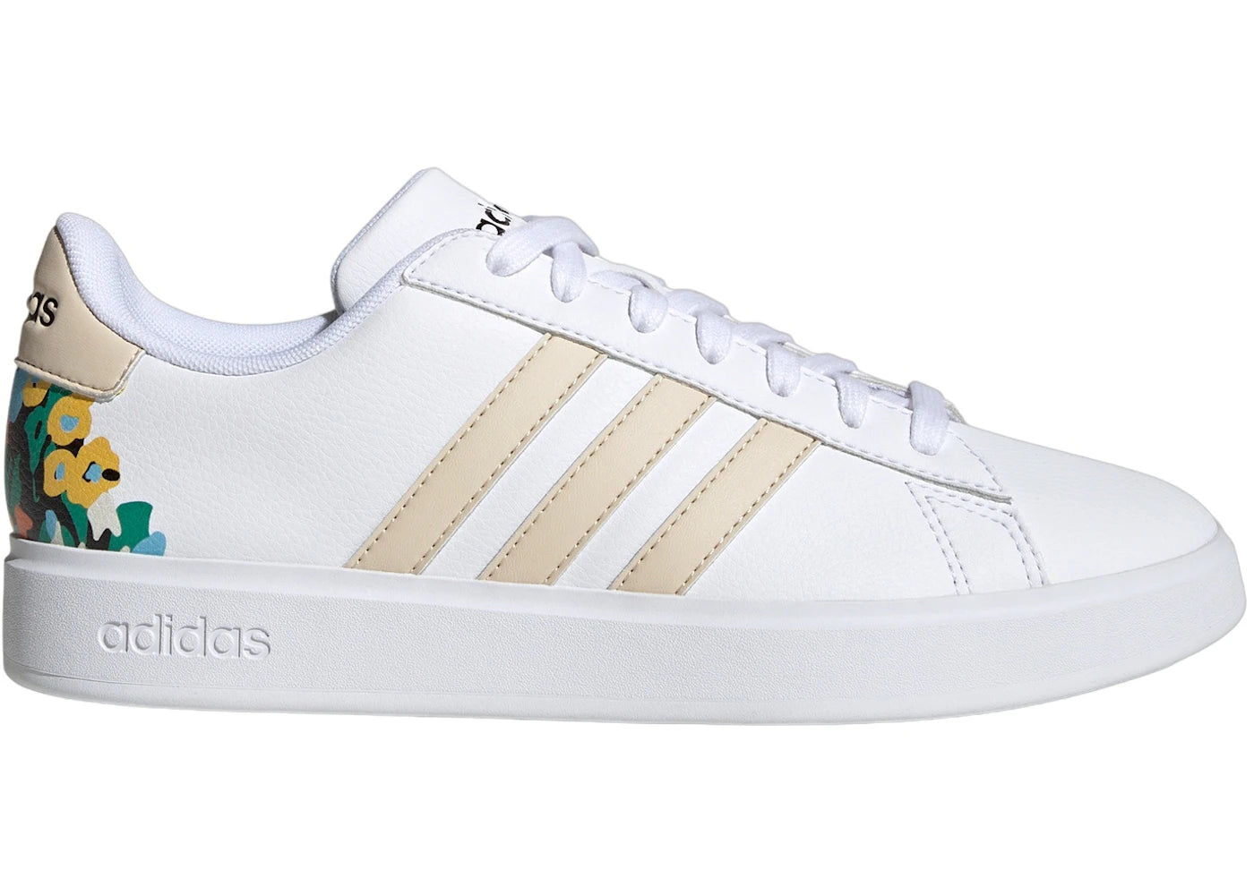 adidas Grand Court Cloud White Ecru Tint Core Black (Women's)