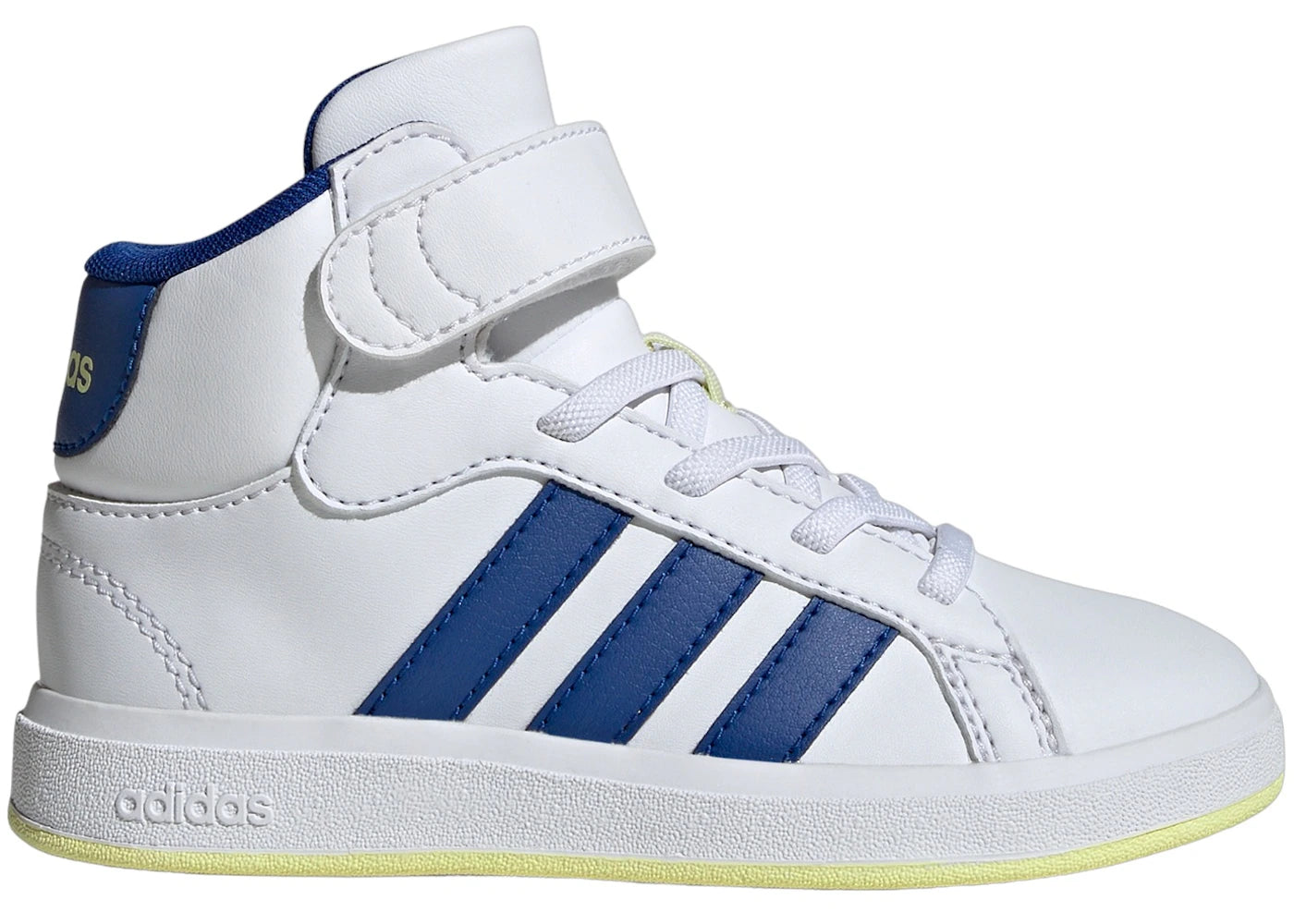 adidas Grand Court Cloud White Royal Blue Ice Yellow (GS)