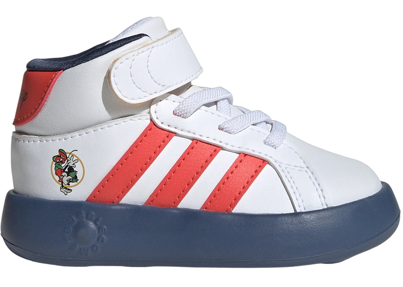 adidas Grand Court Disney Mickey Cloud White Bright Red Preloved Ink (TD)