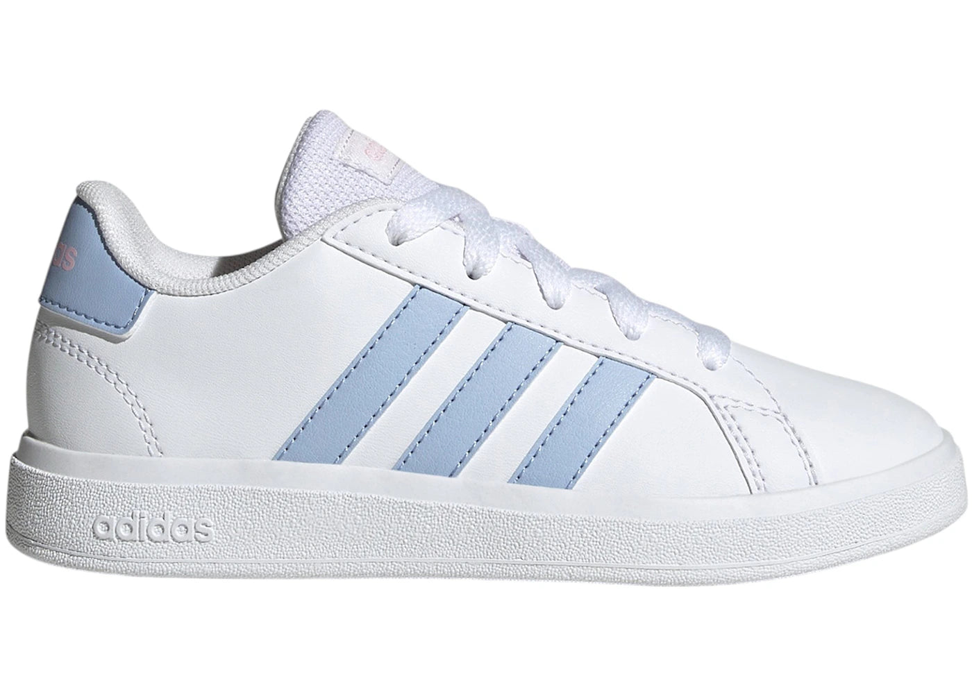 adidas Grand Court Lifestyle Cloud White Blue Dawn Clear Pink (GS)