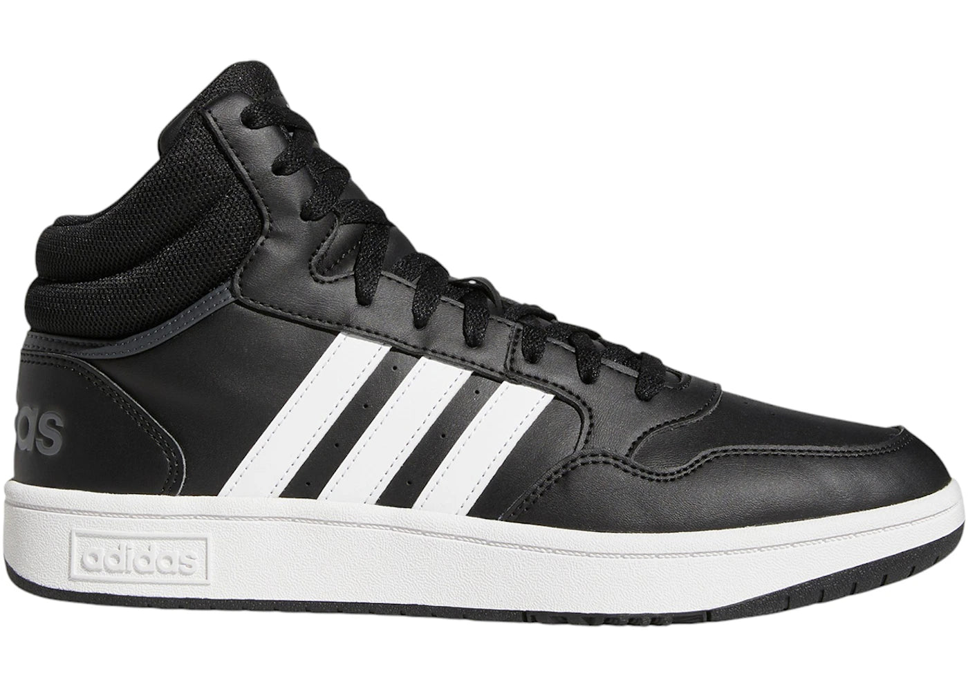 adidas Hoops 3.0 Mid Classic Vintage Core Black Cloud White Grey Six