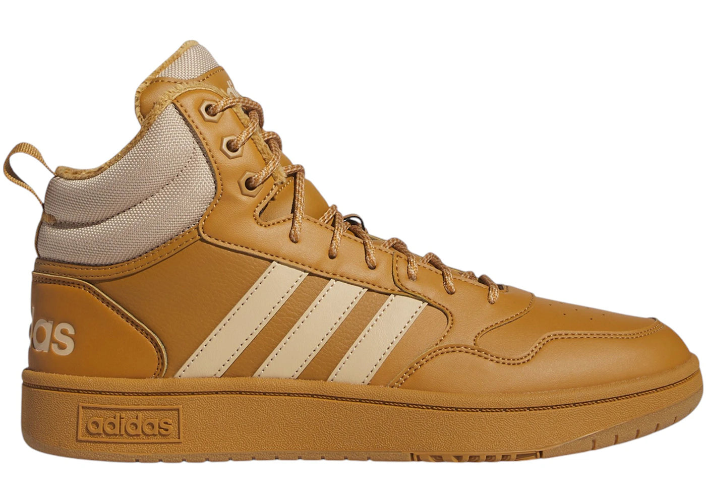 adidas Hoops 3.0 Mid Winterized Classic Fur Lining Mesa Magic Beige