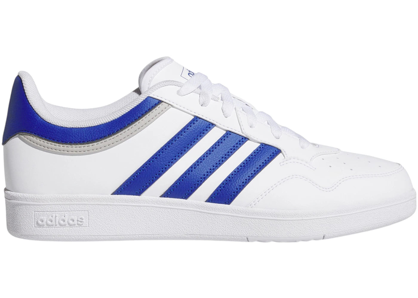 adidas Hoops 4.0 Cloud White Royal Blue Grey Two