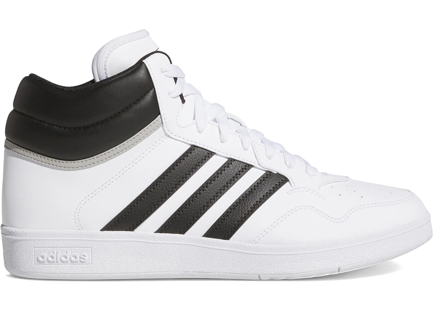 adidas Hoops 4.0 Mid Cloud White Core Black Grey Two
