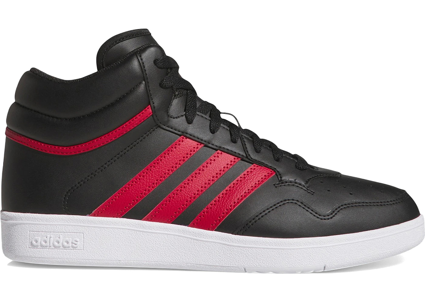 adidas Hoops 4.0 Mid Core Black Team Victory Red Cloud White