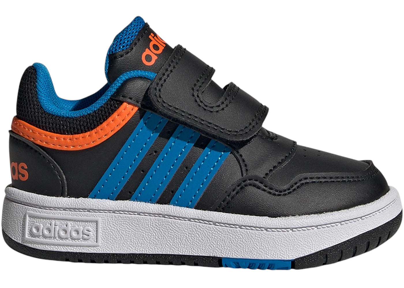 adidas Hoops Core Black Blue Rush Impact Orange (TD)