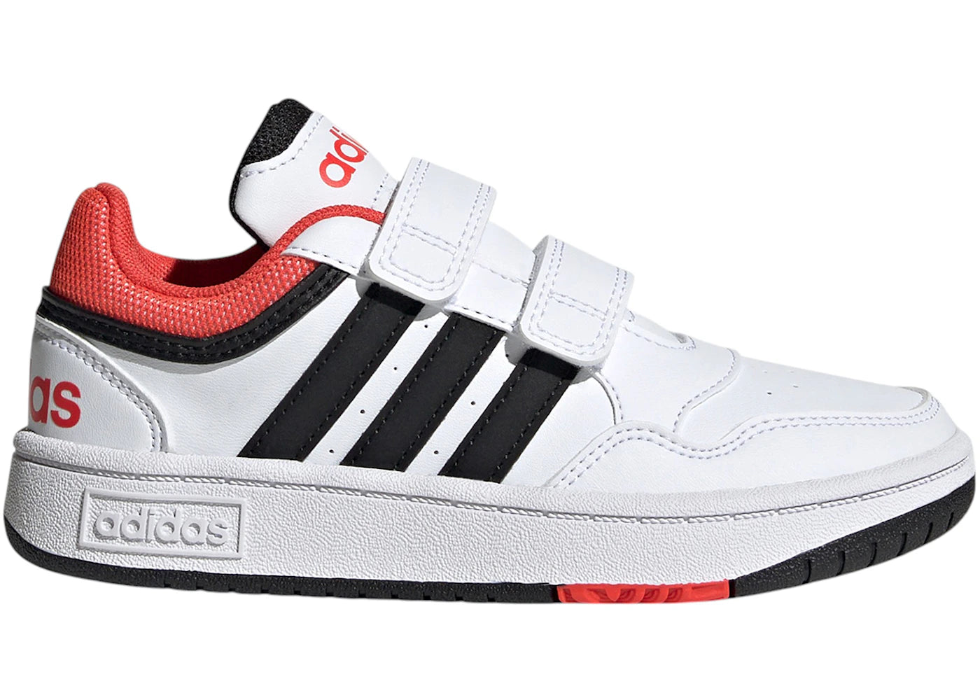 adidas Hoops Lifestyle Cloud White Core Black Bright Red (PS)