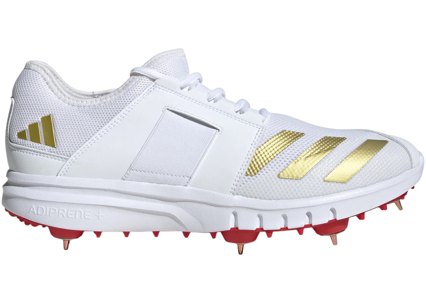 adidas Howzat Spike 20 Cloud White Gold Metallic Pure Ruby