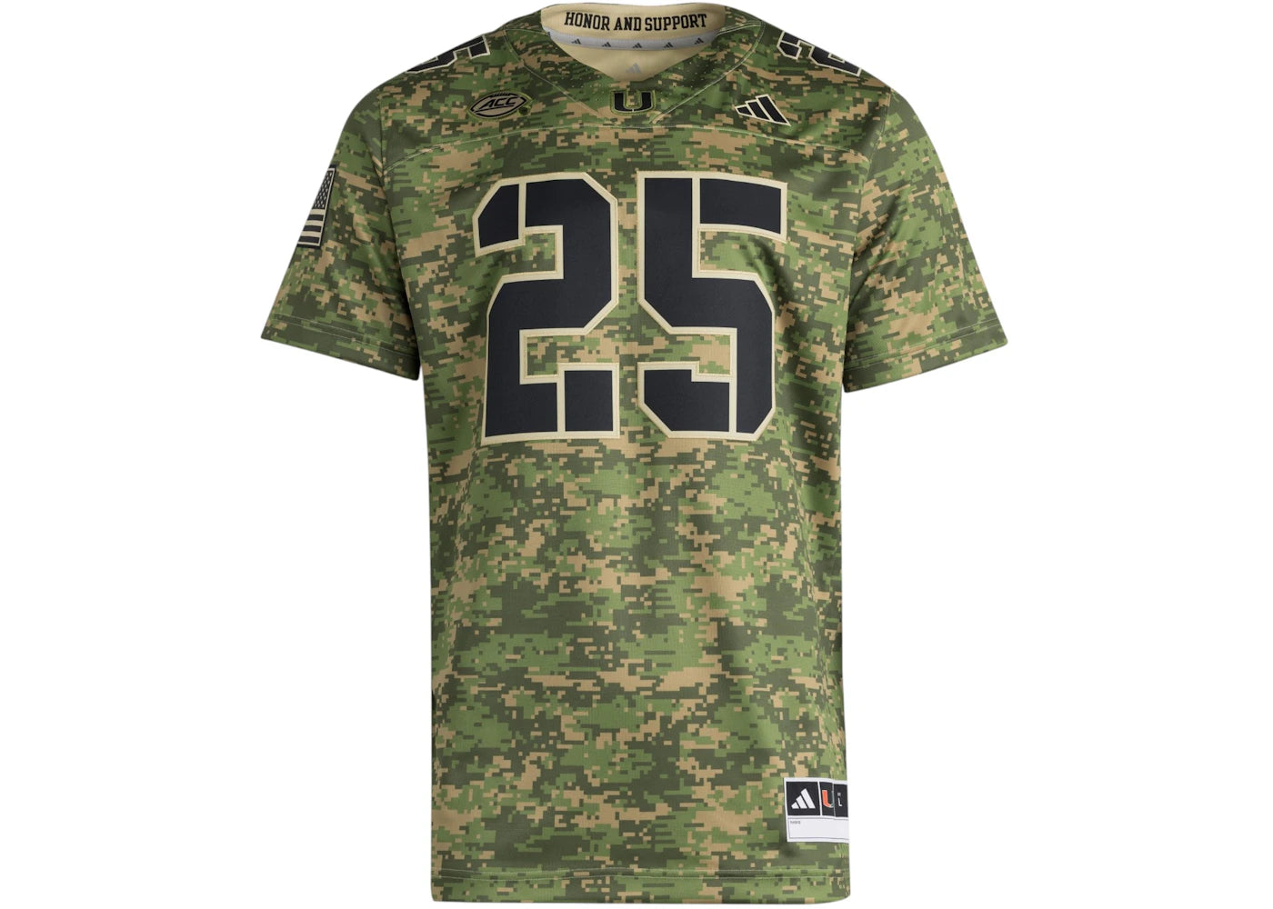 adidas Hurricanes Premier Honor And Support Jersey Miami Team Sand