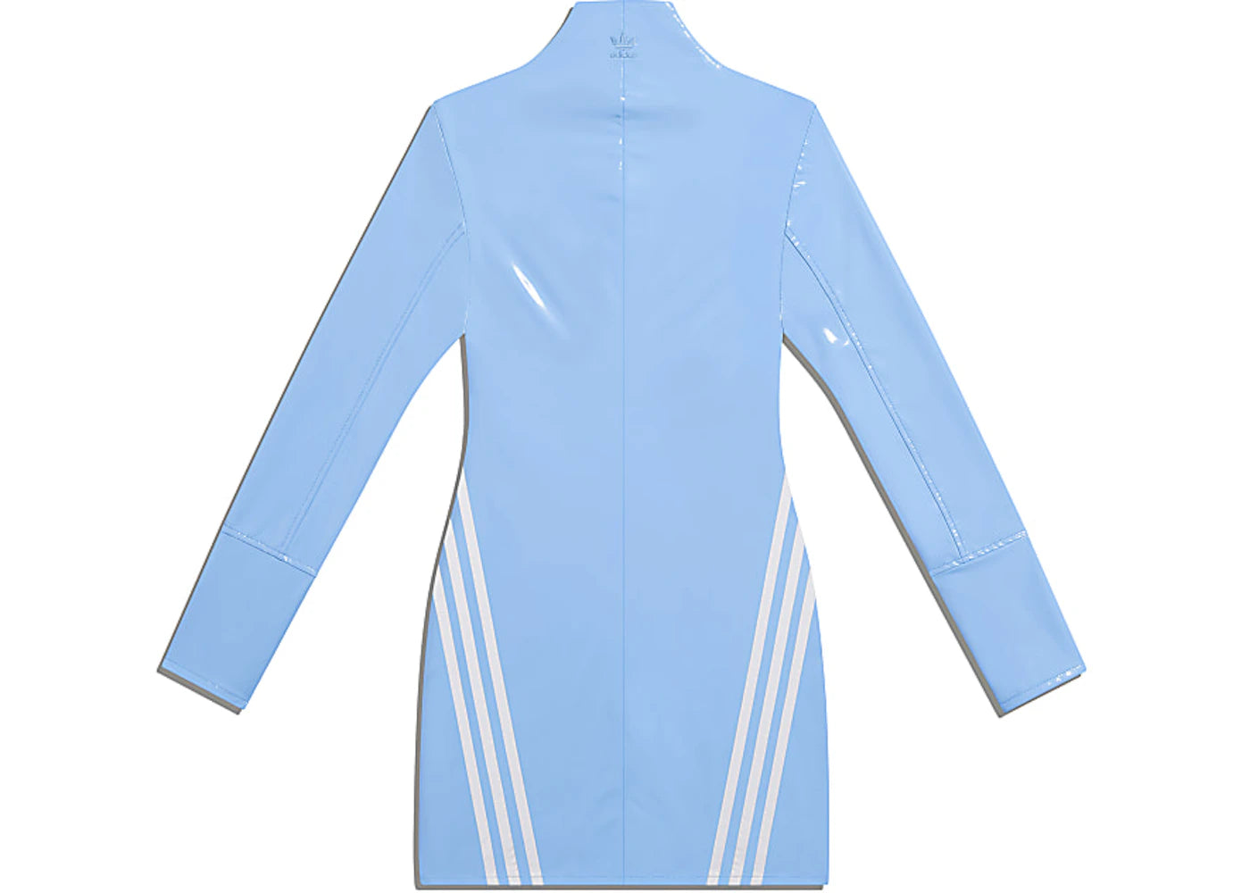 adidas Ivy Park 1/2 Zip Latex Dress Light Blue/White – Side Kicks