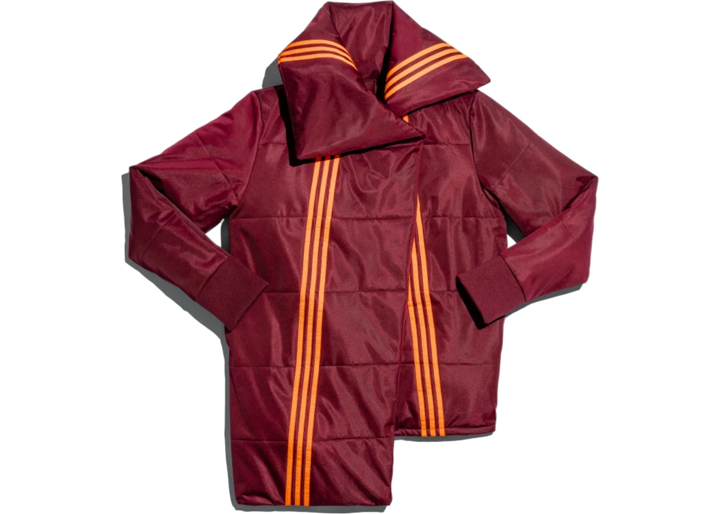 adidas Ivy Park Asymmetrical Jacket Maroon/Solar Orange