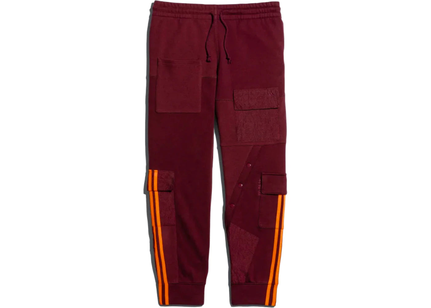 adidas Ivy Park Cargo Sweatpants Maroon/Solar Orange