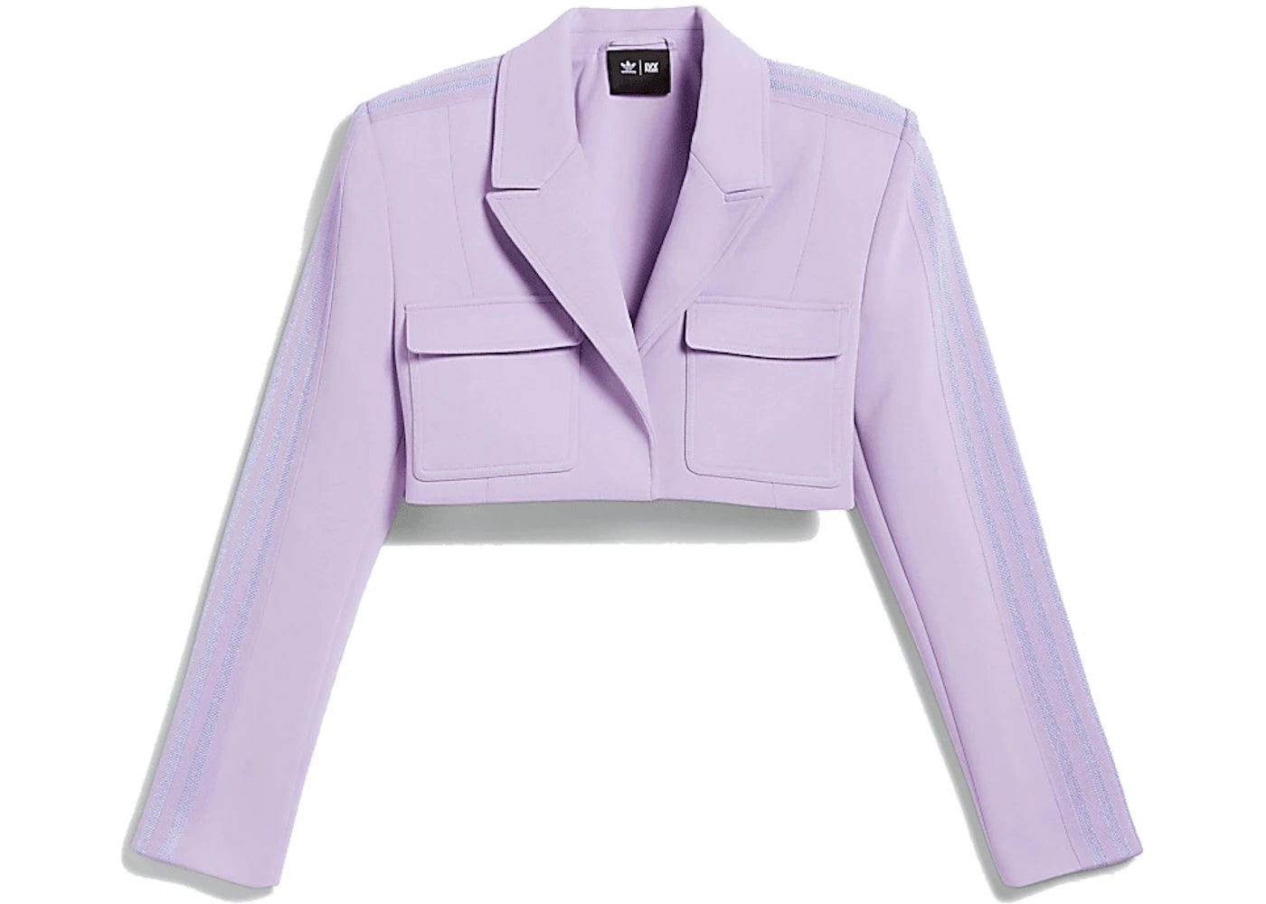 adidas Ivy Park Cropped Suit Jacket (Plus Size) Purple Glow