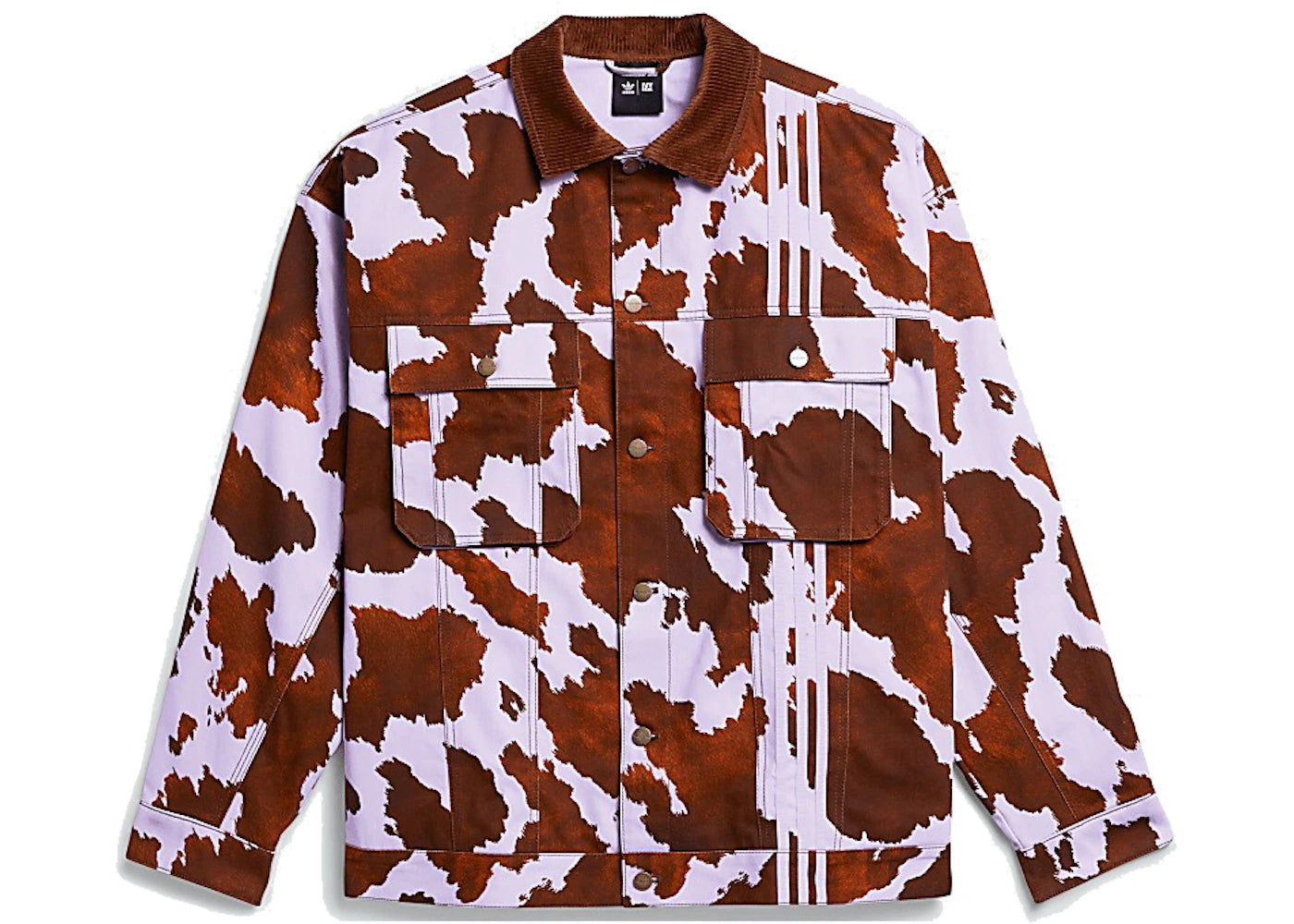 adidas Ivy Park Denim Cow-Print Jacket (All Gender) AOP Cow Hide/Purple Glow