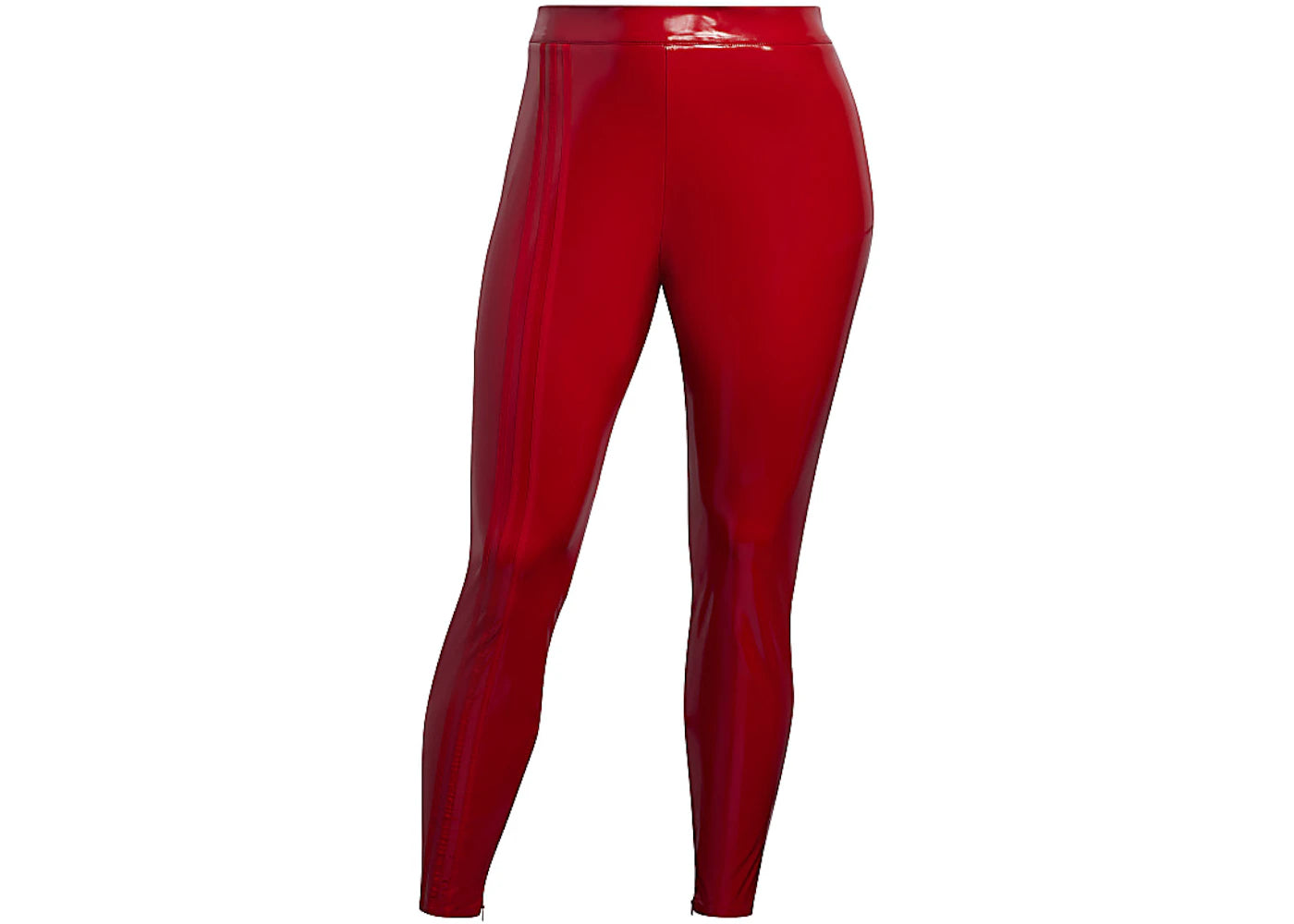 adidas Ivy Park Faux Latex Straight-Leg Pants (Plus Size) Red