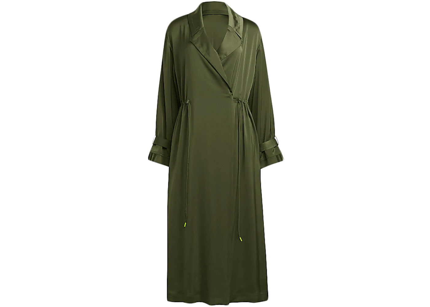 adidas Ivy Park Halls of Ivy Long Satin Jacket Wild Pine
