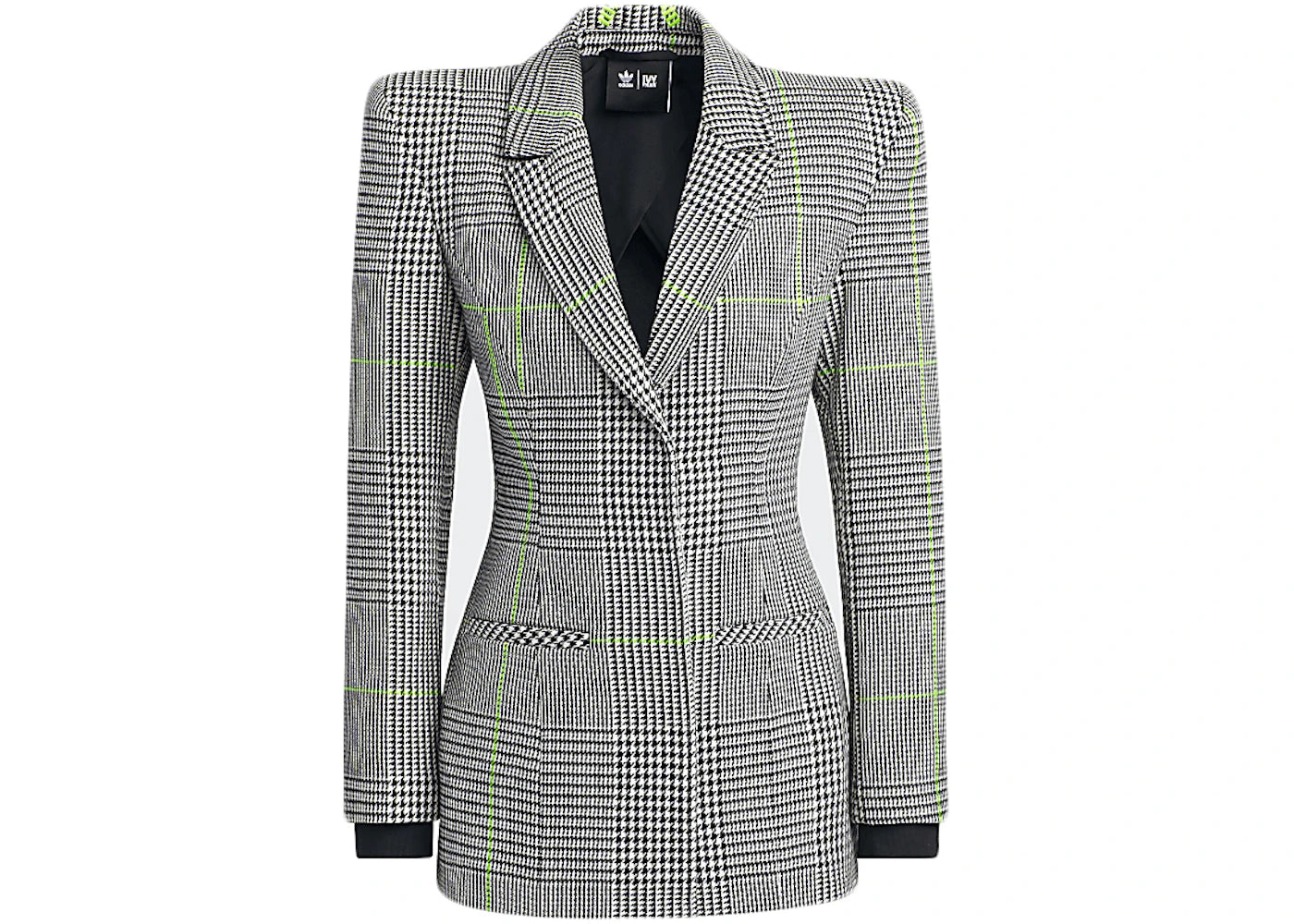 adidas Ivy Park Halls of Ivy Suit Jacket White/Black/Semi Solar Slime
