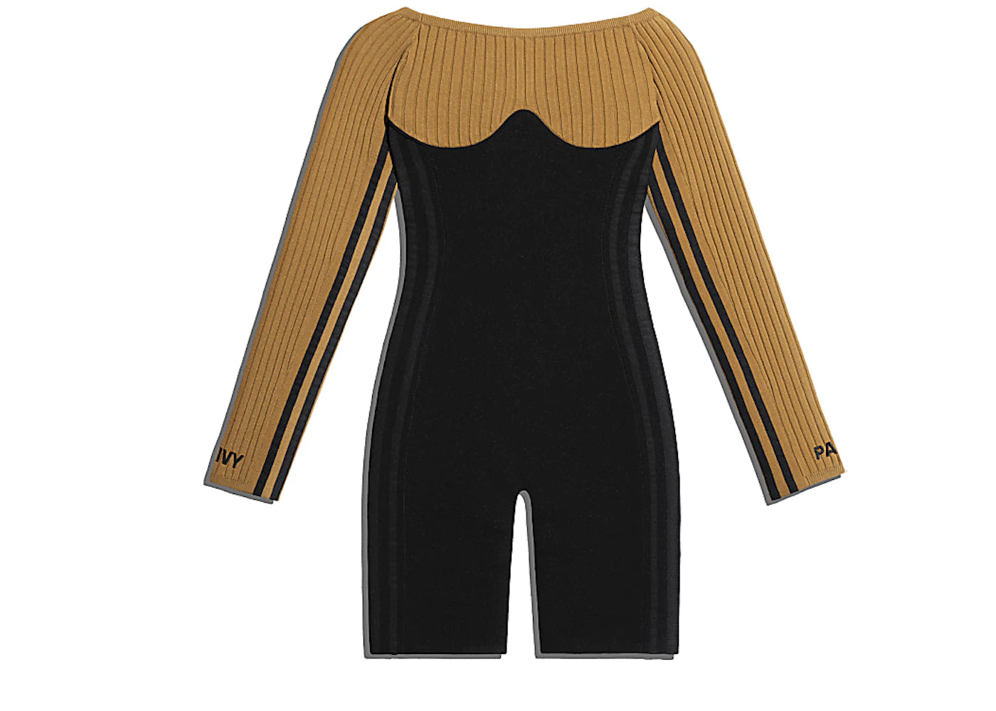 adidas Ivy Park Long Sleeve Corset Playsuit Black/Mesa